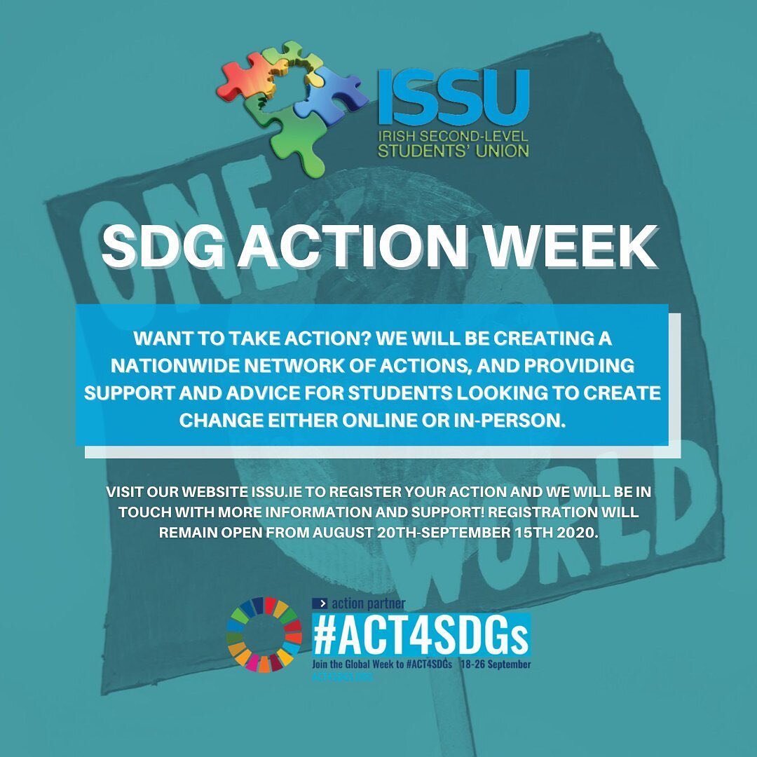 Want to take action? 
We'll be creating a nationwide network of actions, and providing support and advice for students looking to create change either online or in-person.
We&rsquo;ll be providing information packs on the SDGs, how to create an actio