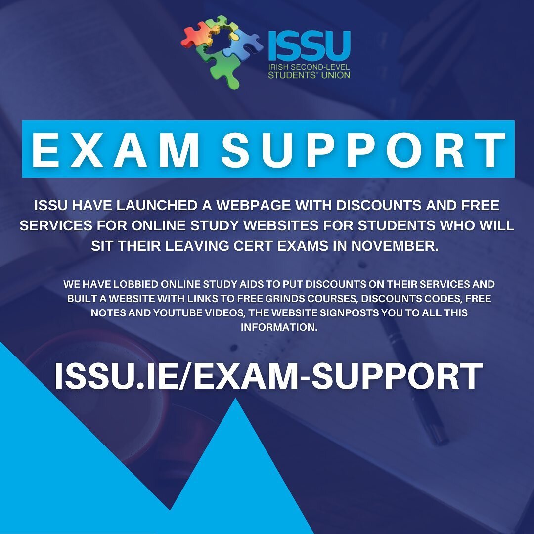 In light of the recent announcement from Minister for Education, Norma Foley TD, the ISSU have created a web page of resources to support the Leaving Certificate students of 2020 who wish to sit examinations. The site is now live with access to a wid