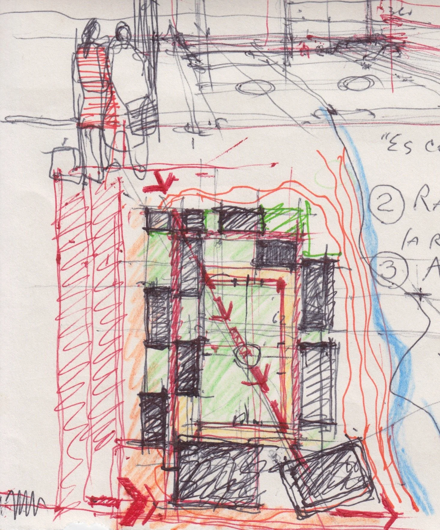 Esquema general. Dibujo de Antonio Manrique
