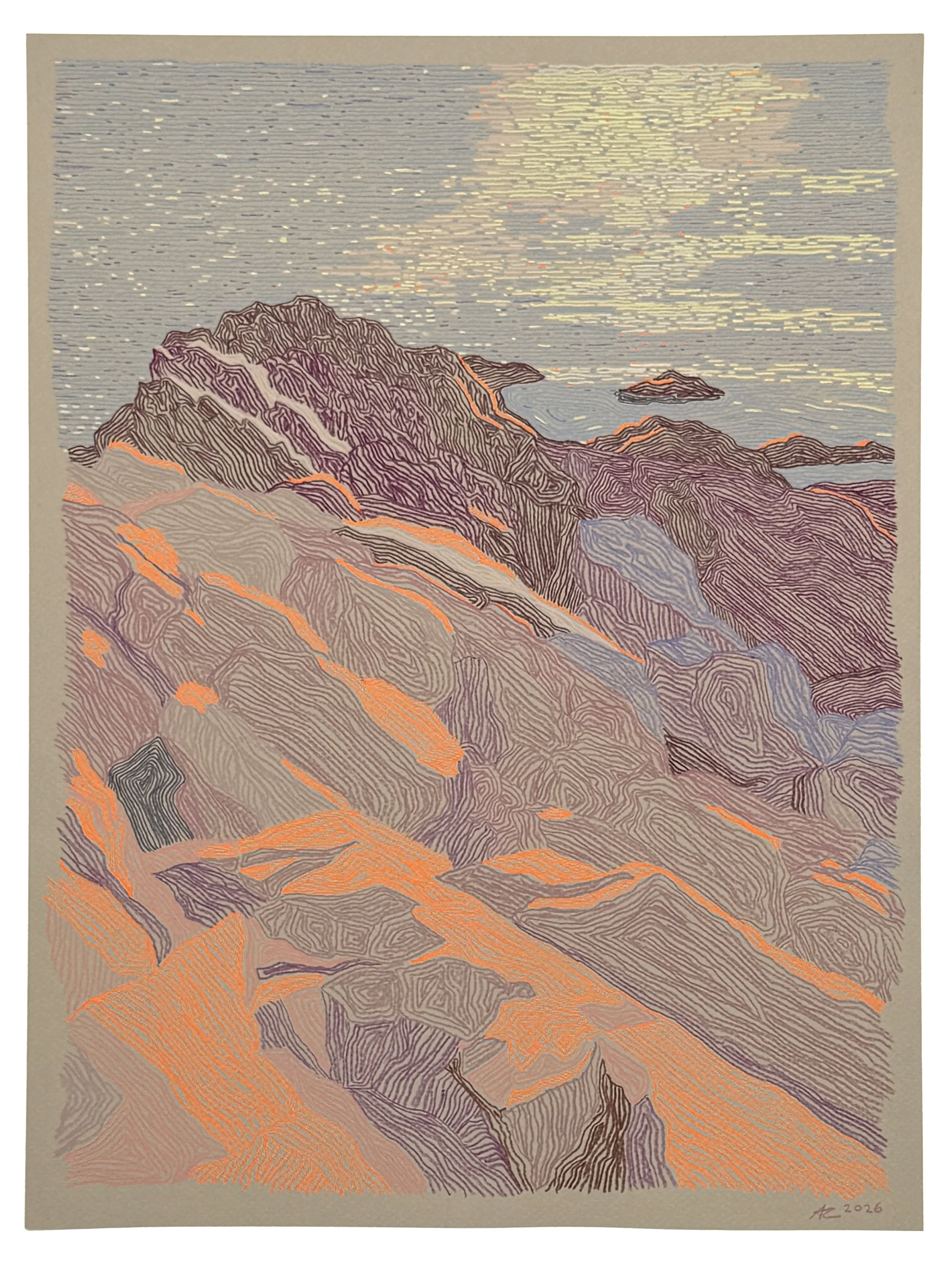 sunset pink