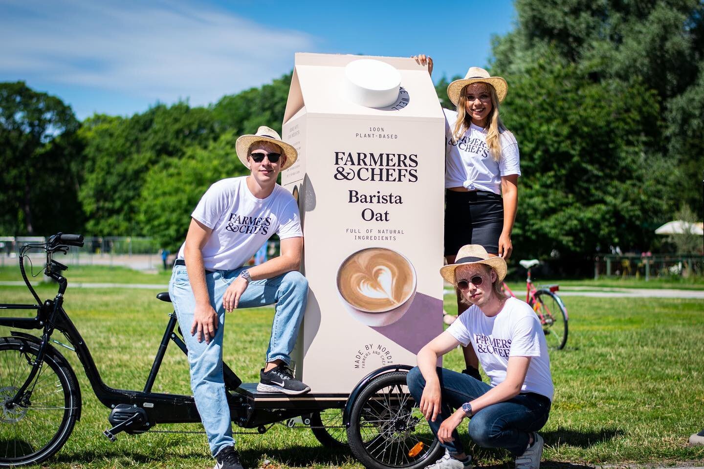 3D-produkt p&aring; cykel? Varf&ouml;r inte! 🤩🚲 @farmersandchefs.se #produktsampling #sampling #productsampling