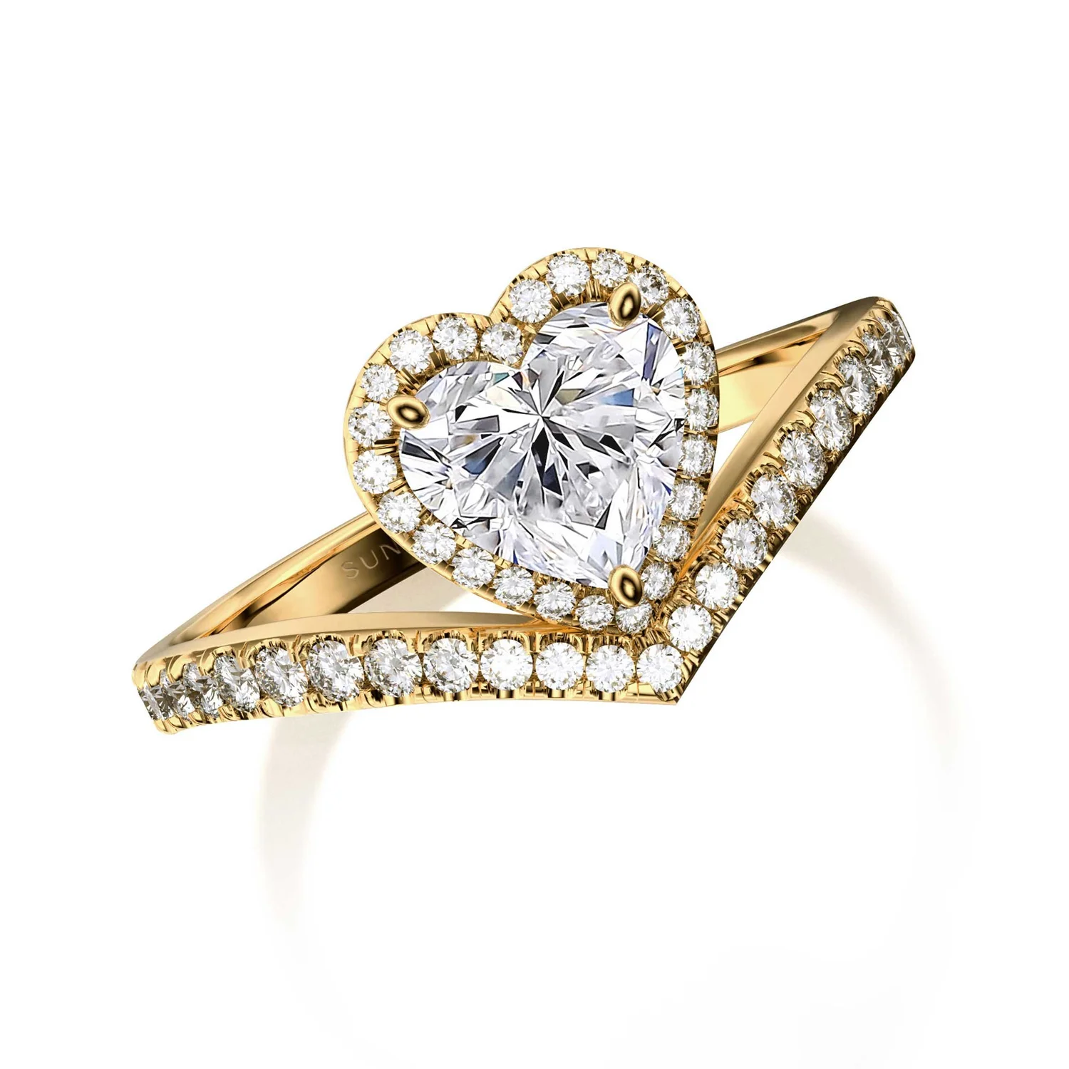 Beautiful Heart Engagement Rings