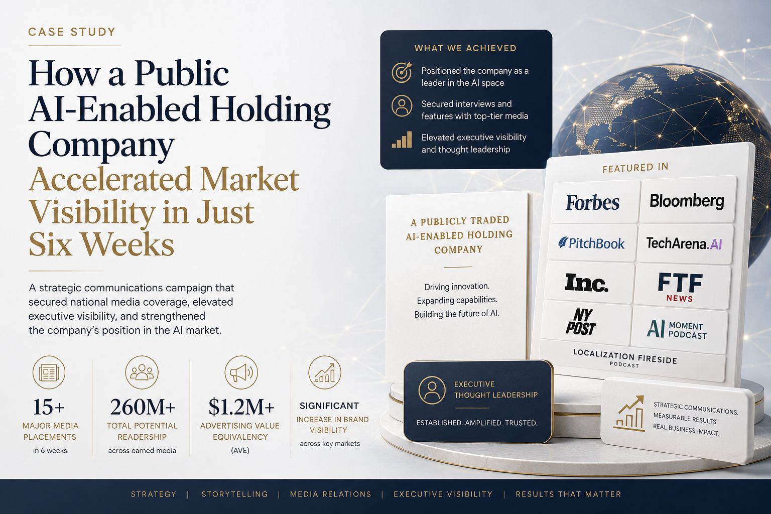 Case Study: Launching the Communications Strategy for a Public AI-Enabled Holding Company in Six Weeks