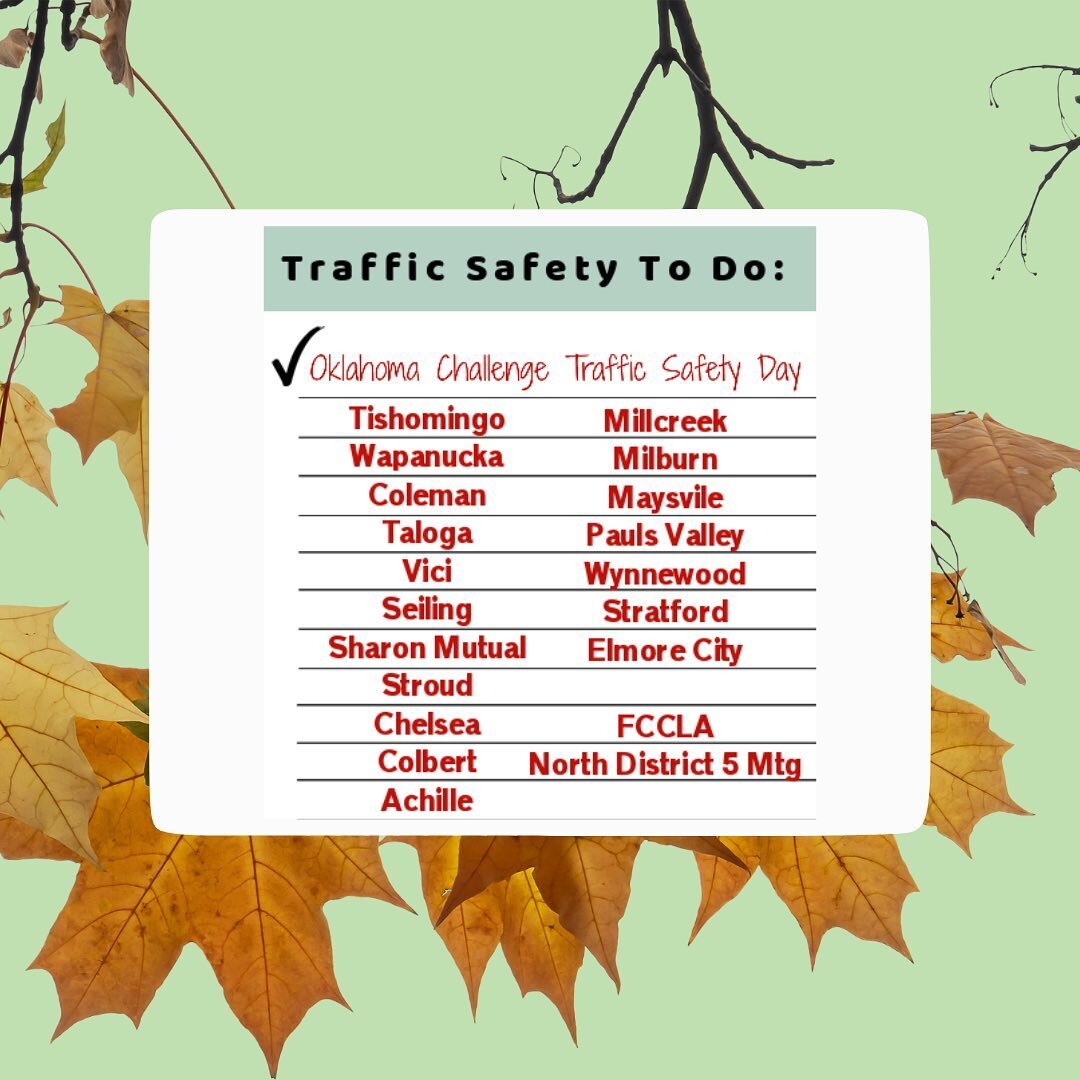 ✨Oklahoma Challenge Fall Spotlight✨
Shoutout to all the participants for our Fall Traffic Safety Days🤪 
These are the types of programs which will make the roads safer and better each day❤️