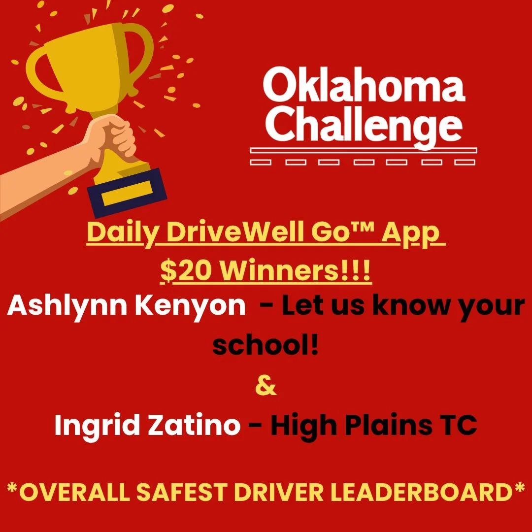 🎉 Shoutout to our DAILY WINNERS of the DriveWell Go&trade; App Contest! 🏆🎖
If you won, drop a pic or message below&mdash;we want to celebrate YOU! 🥳

🚨 Distracted Driving Alert 🚨
According to NHTSA, in 2023 an estimated 324,819 people were inju