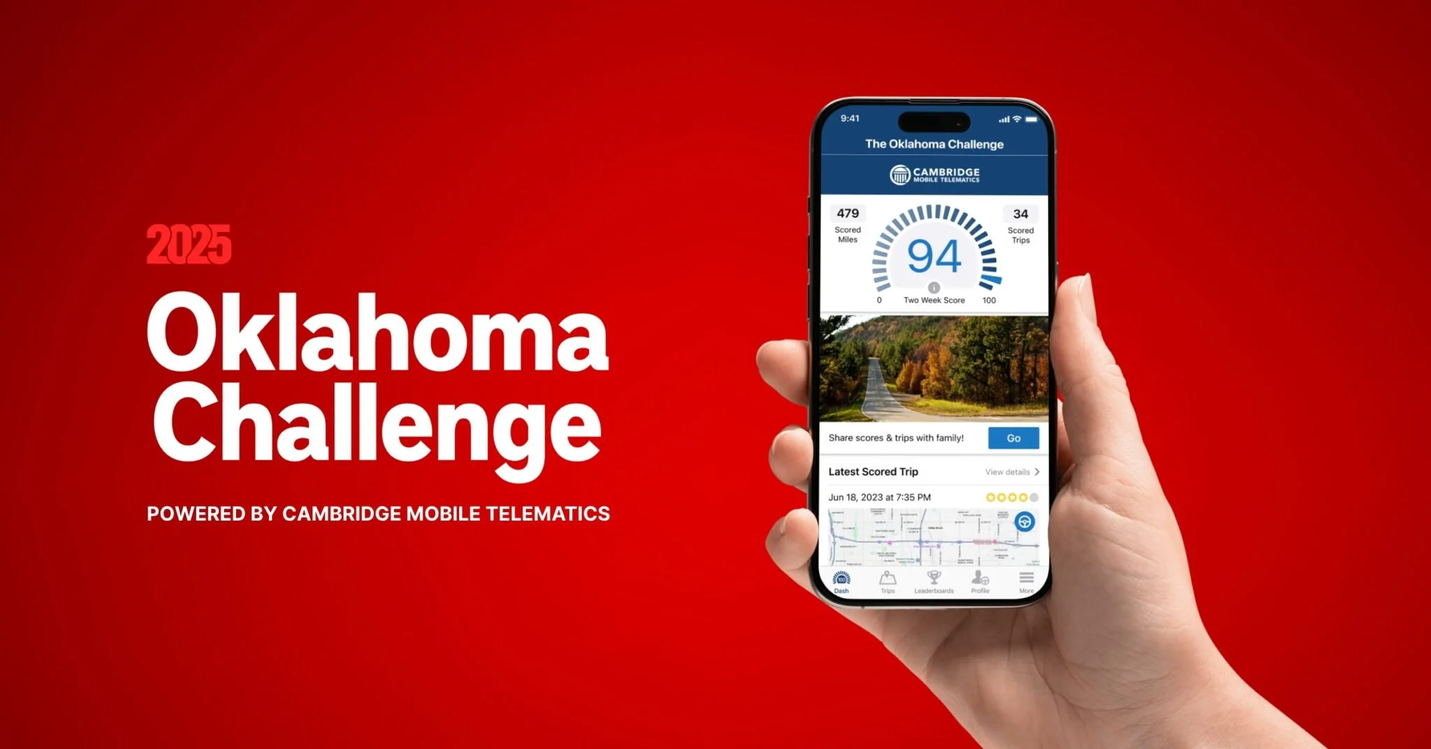 🚗 Teens, Parents &amp; Educators &ndash; Check This Out!
The Oklahoma Challenge and Cambridge Mobile Telematics have just launched the 2025 Safe Teen Driver Contest to help reduce crashes among young drivers! 🛑💡

Discover how students across Oklah
