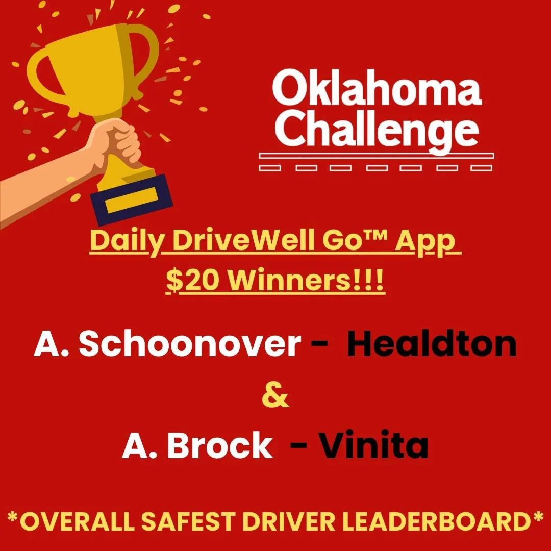 🎉🚗 Shoutout to today&rsquo;s $20 winners from the Overall Safest Driver Leaderboard! 🏆💥 You&rsquo;re crushing it and closing out this final week of the DriveWell Go&trade; contest like champs!

🔥 Yep&hellip; it&rsquo;s the LAST WEEK, so keep tho
