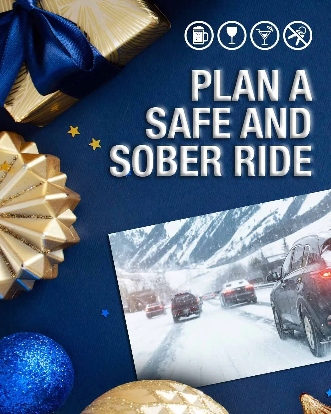 🎉✨ Happy New Year&rsquo;s Eve! ✨🎉

Tonight&rsquo;s all about fun&mdash;but safety comes first! 🚗💙 Make sure you have a safe and sober ride if you&rsquo;re heading out. Buckle up, stay focused, and look out for your friends. Every smart choice cou