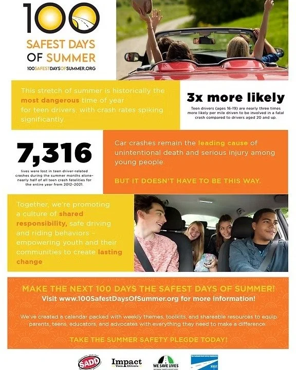 Summer means freedom, friends, road trips, late nights, and unforgettable memories. But the 100 days between Memorial Day and Labor Day are also known as the deadliest days of the year for teen drivers.

This year, we&rsquo;re changing the story.

We