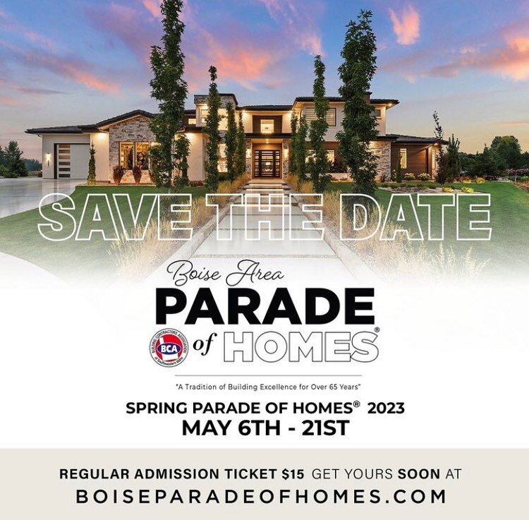 Looking for something to do this weekend?? Parade of Homes is here! Go follow the Boise Parade of Homes Instagram page for all kinds of info! They have a new app, an interactive website, and check out some of the homes we had the pleasure of working 