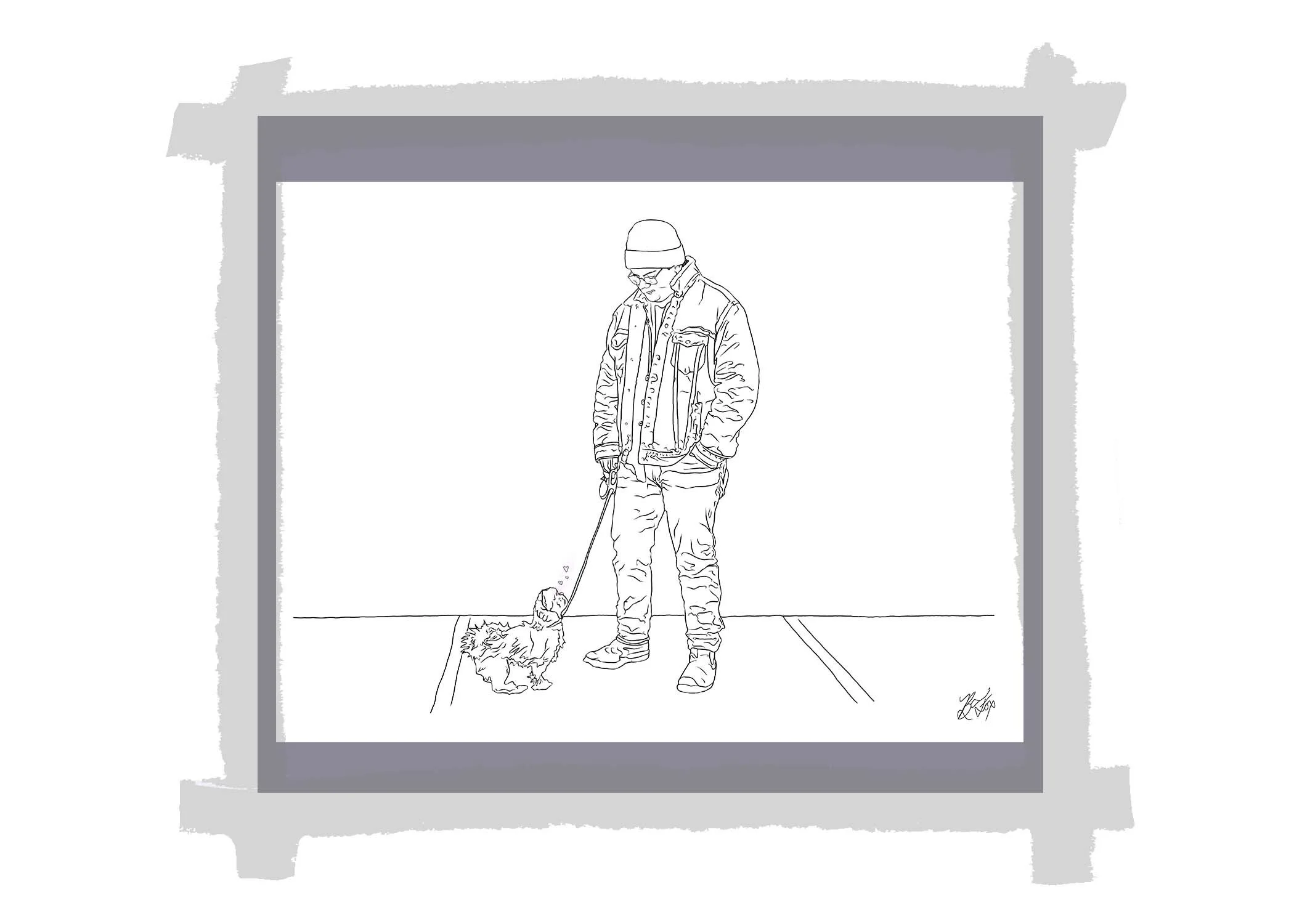Client Custom Line Art (B&W)