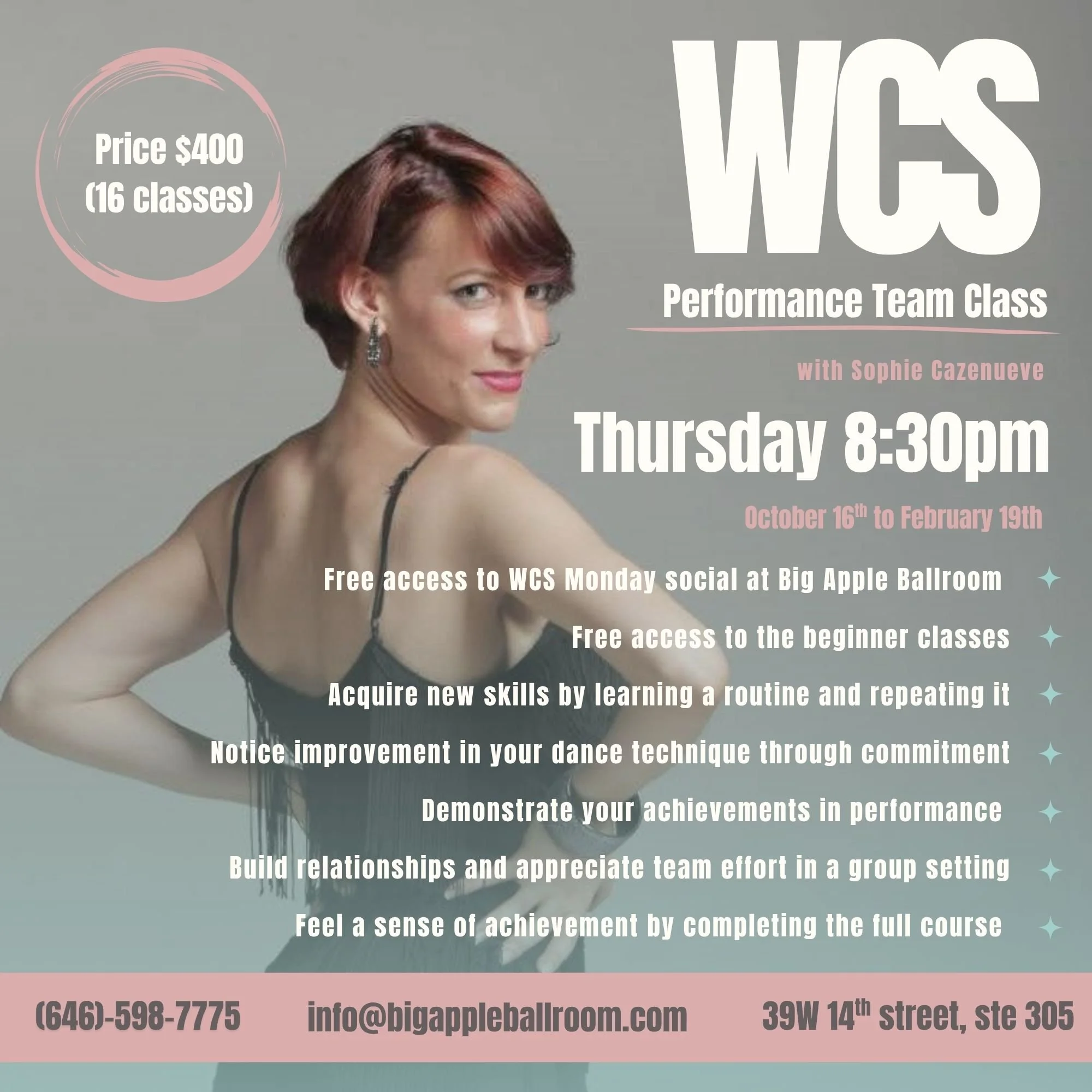 Performance Team starting Oct 16 th