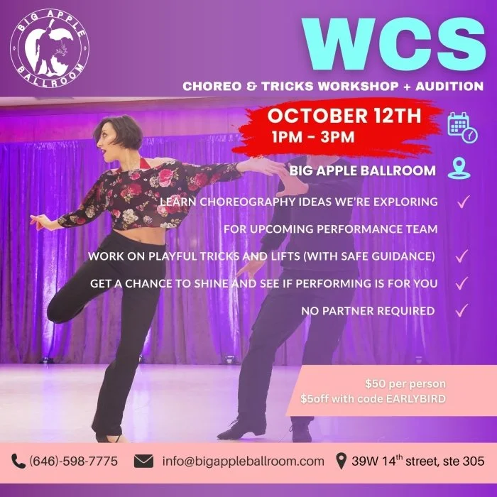 WCS Choreo & Tricks Workshop + Audition