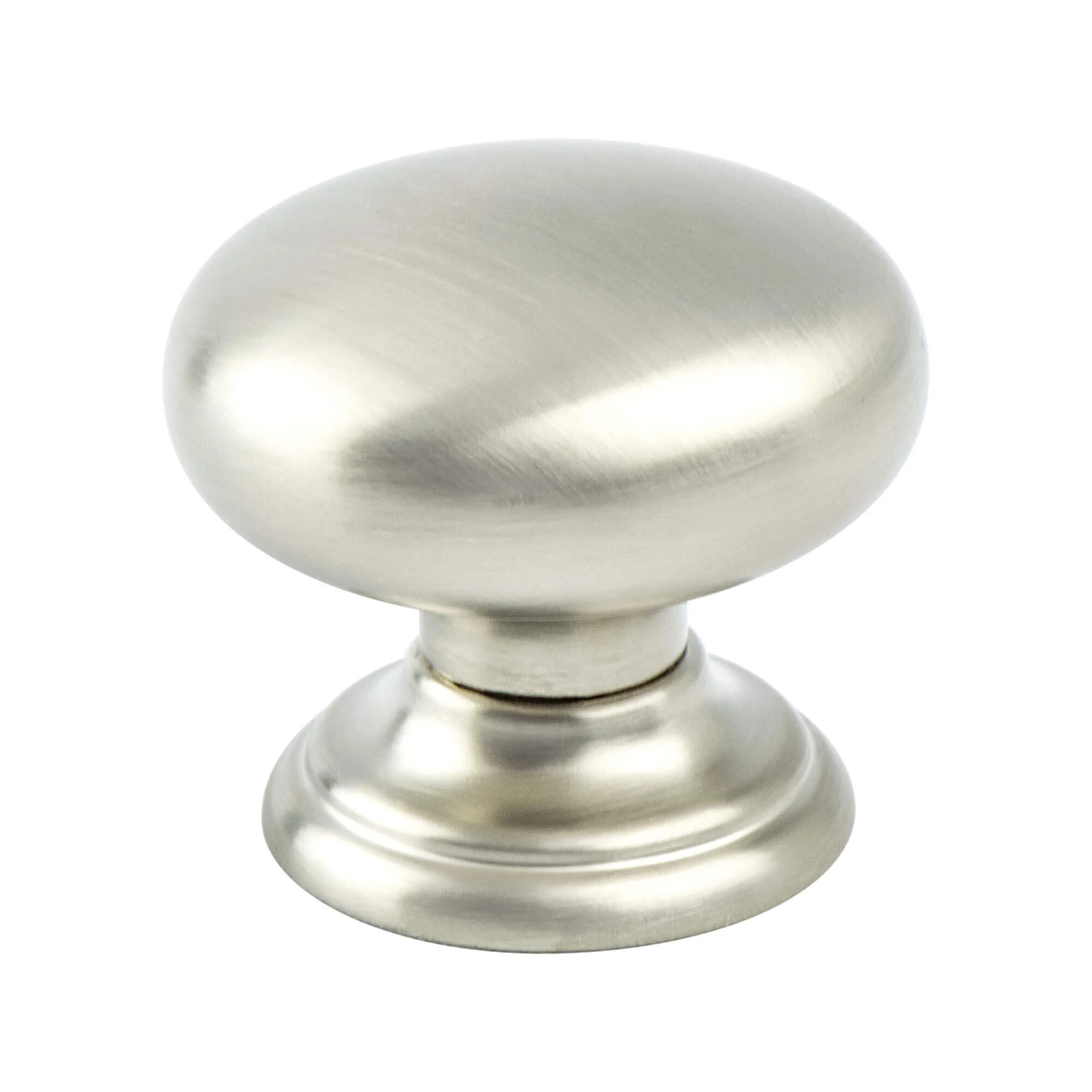 Euro Classica Brushed Nickel Round Knob 7096-1BPN-P
