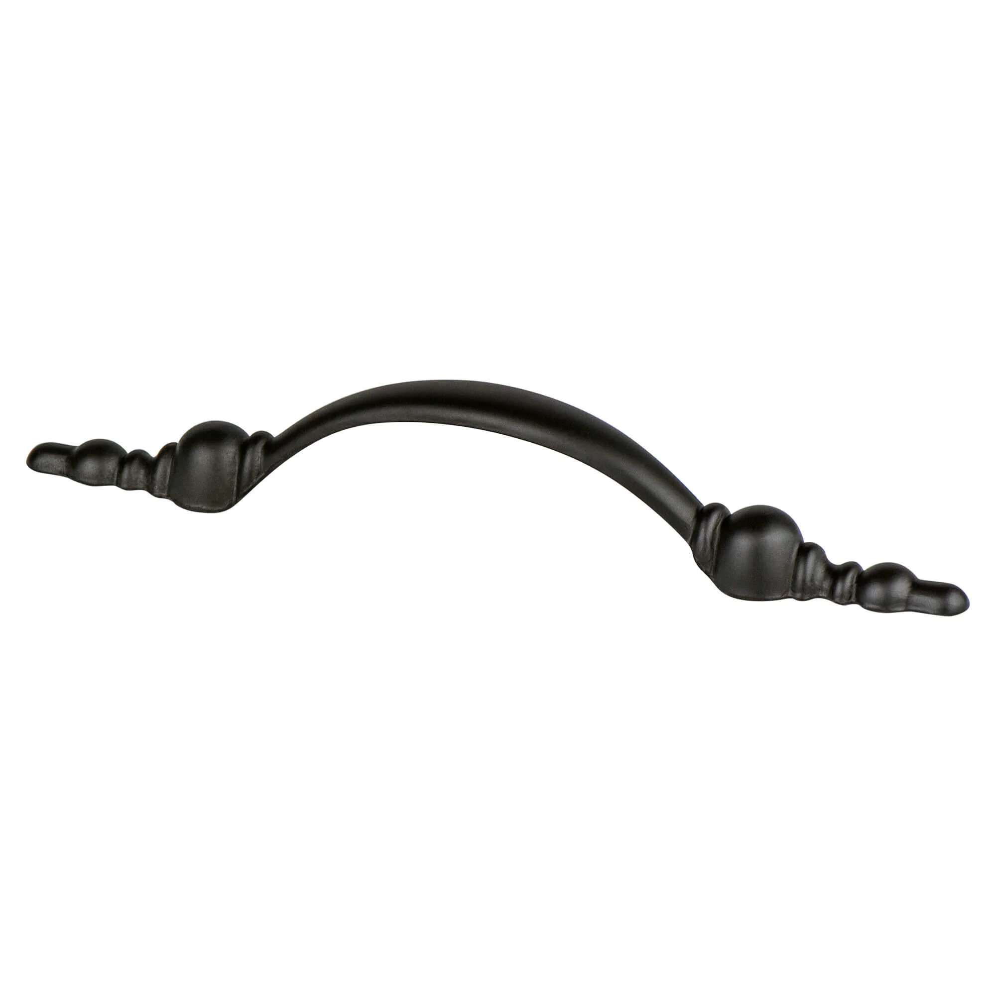 Advantage Two 3 inch CC Matte Black Ornate Pull 0980-155-P