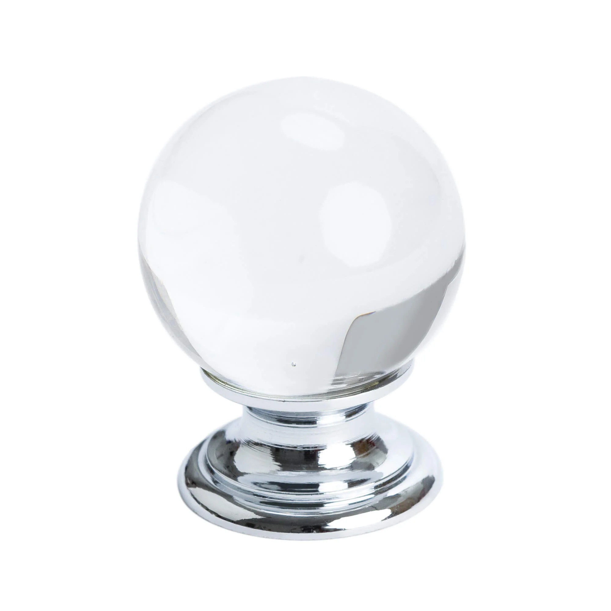 Europa Clear Crystal Polished Chrome Knob 7038-926-C