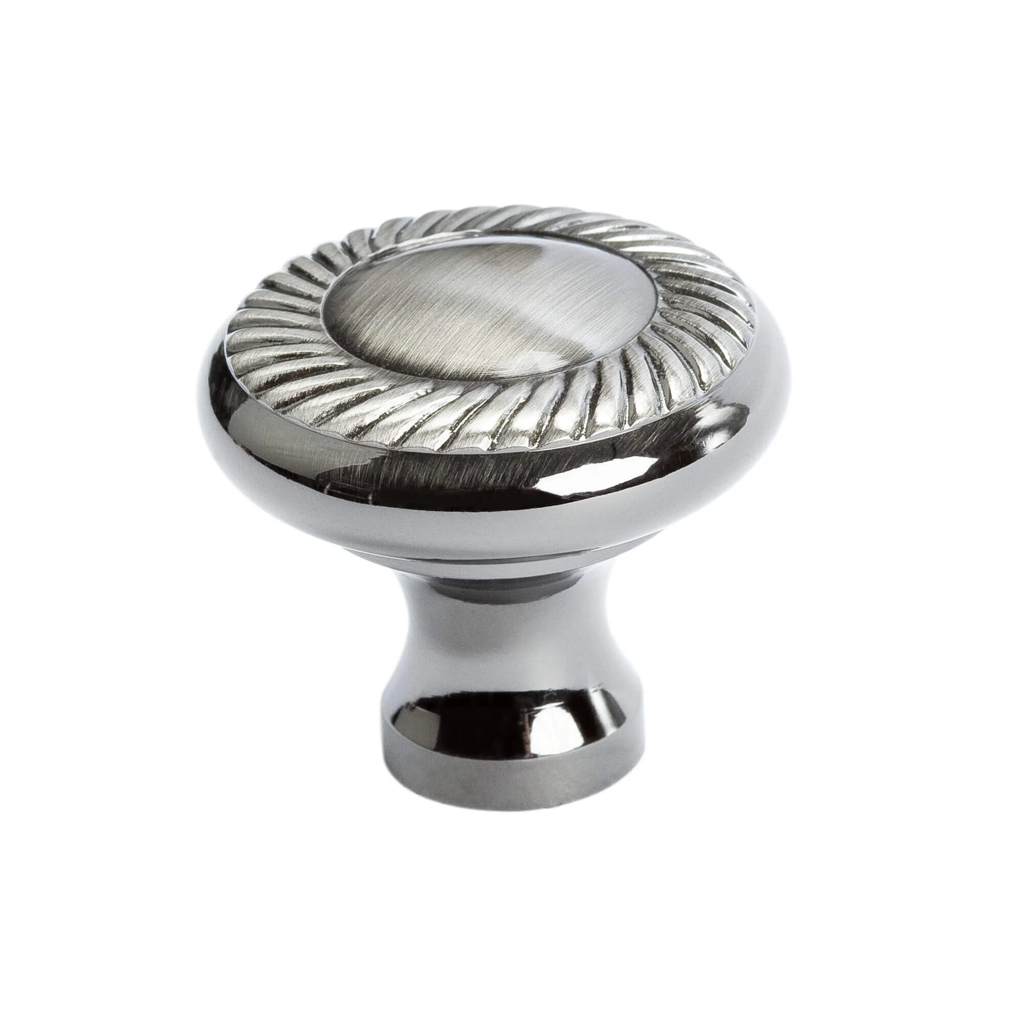 Newport Brushed Black Nickel Rope Knob 4997-3BBN-P