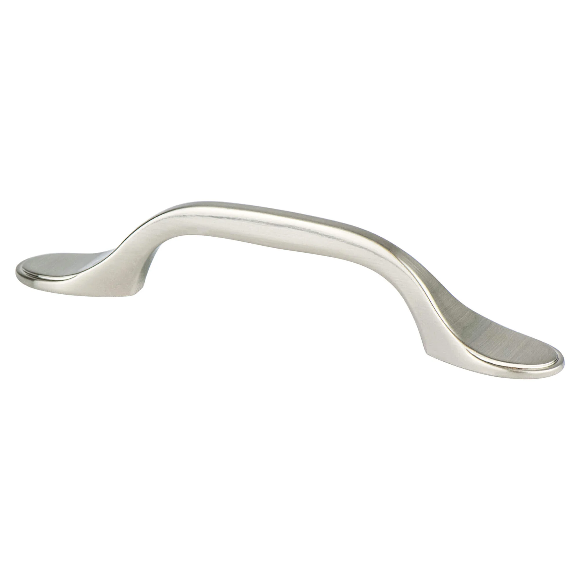 Traditional Advantage One 3 inch CC Brushed Nickel Rounded End Pull 1738-1BPN-P