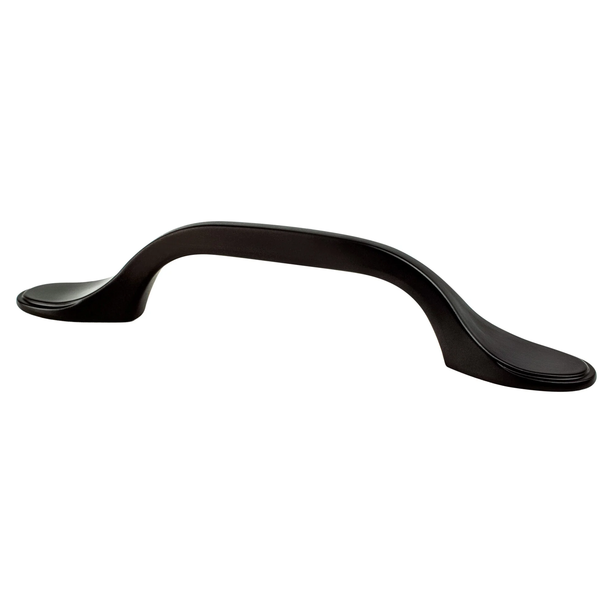Traditional Advantage One 3 inch CC Matte Black Rounded End Pull 9196-1055-P