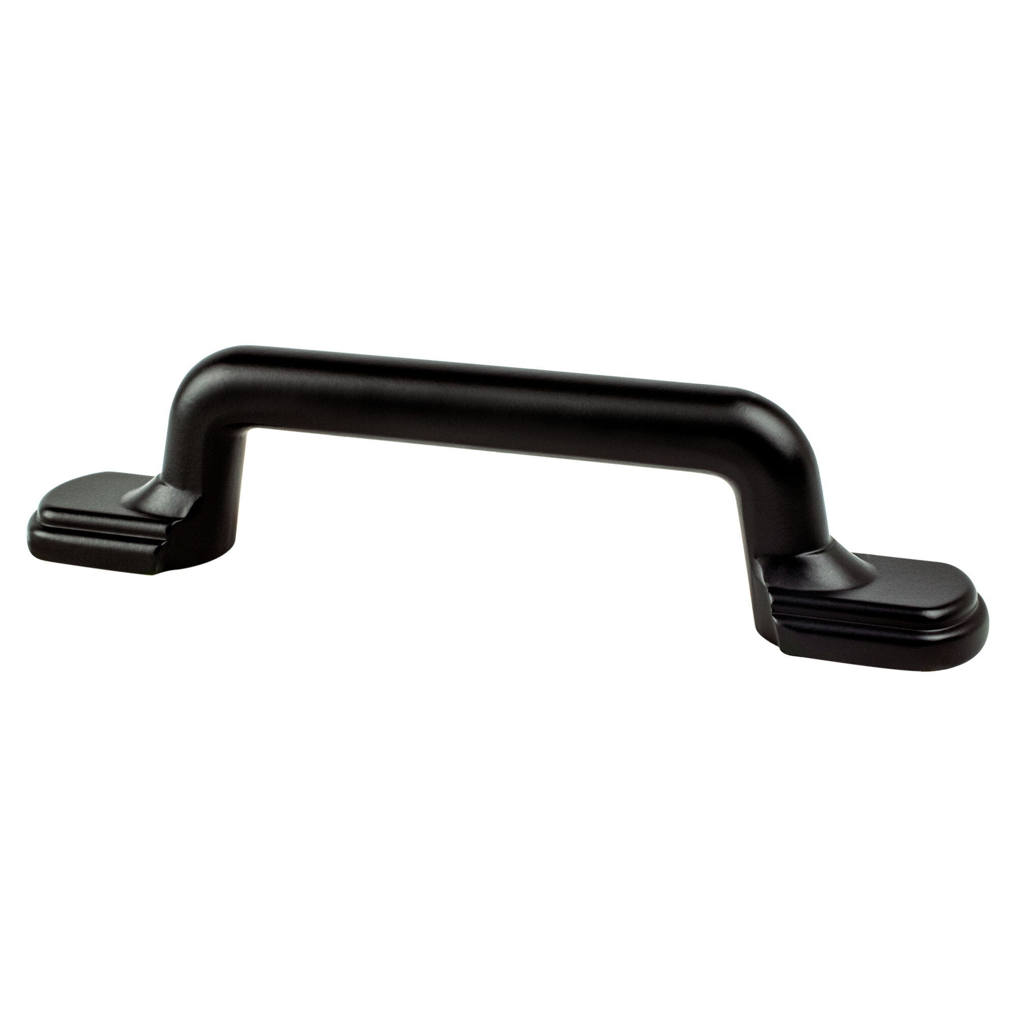 Traditional Advantage Two 3 inch CC Matte Black Rounded End Pull 9189-1055-P
