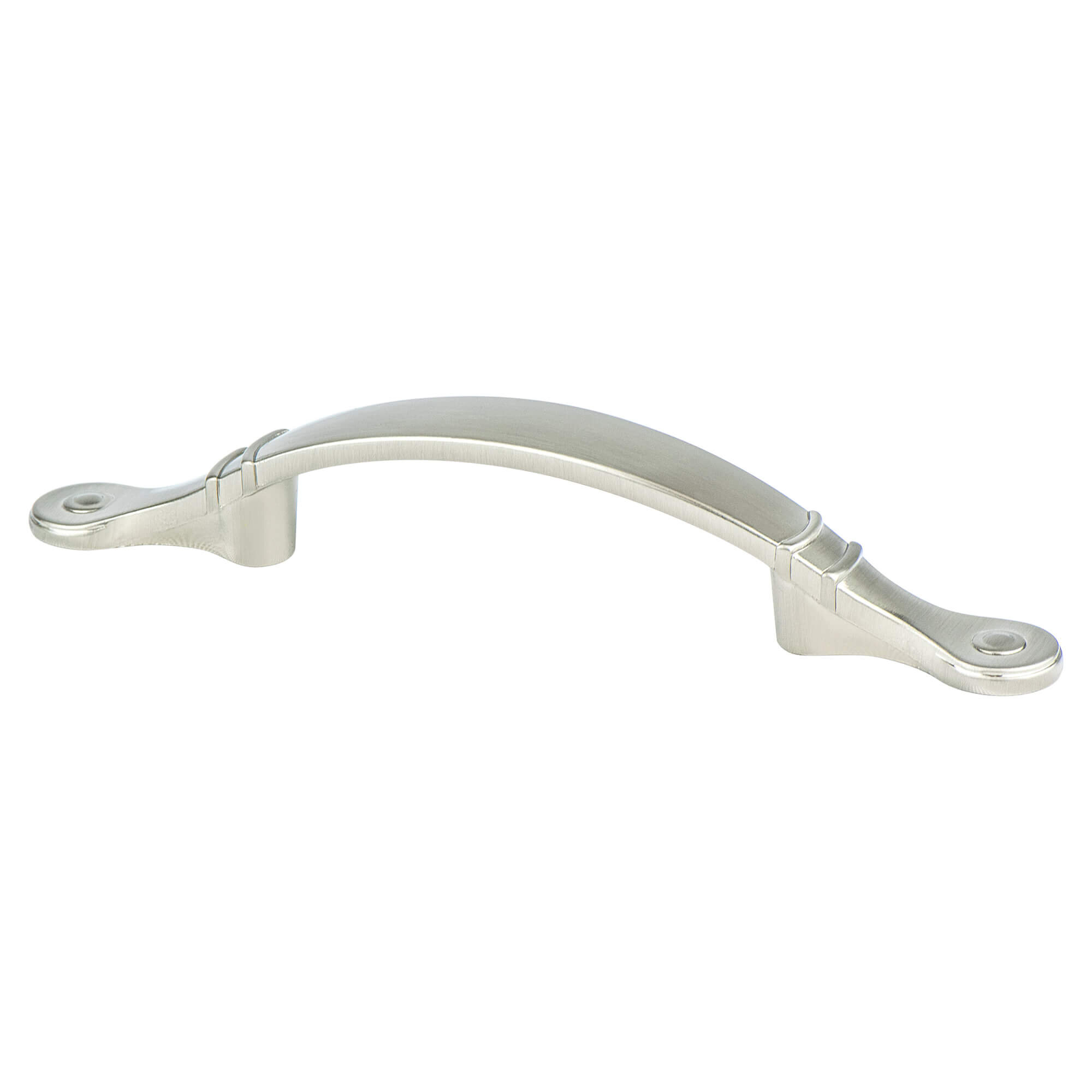 Traditional Advantage One 3 inch CC Brushed Nickel Rounded End Pull 1738-1BPN-P