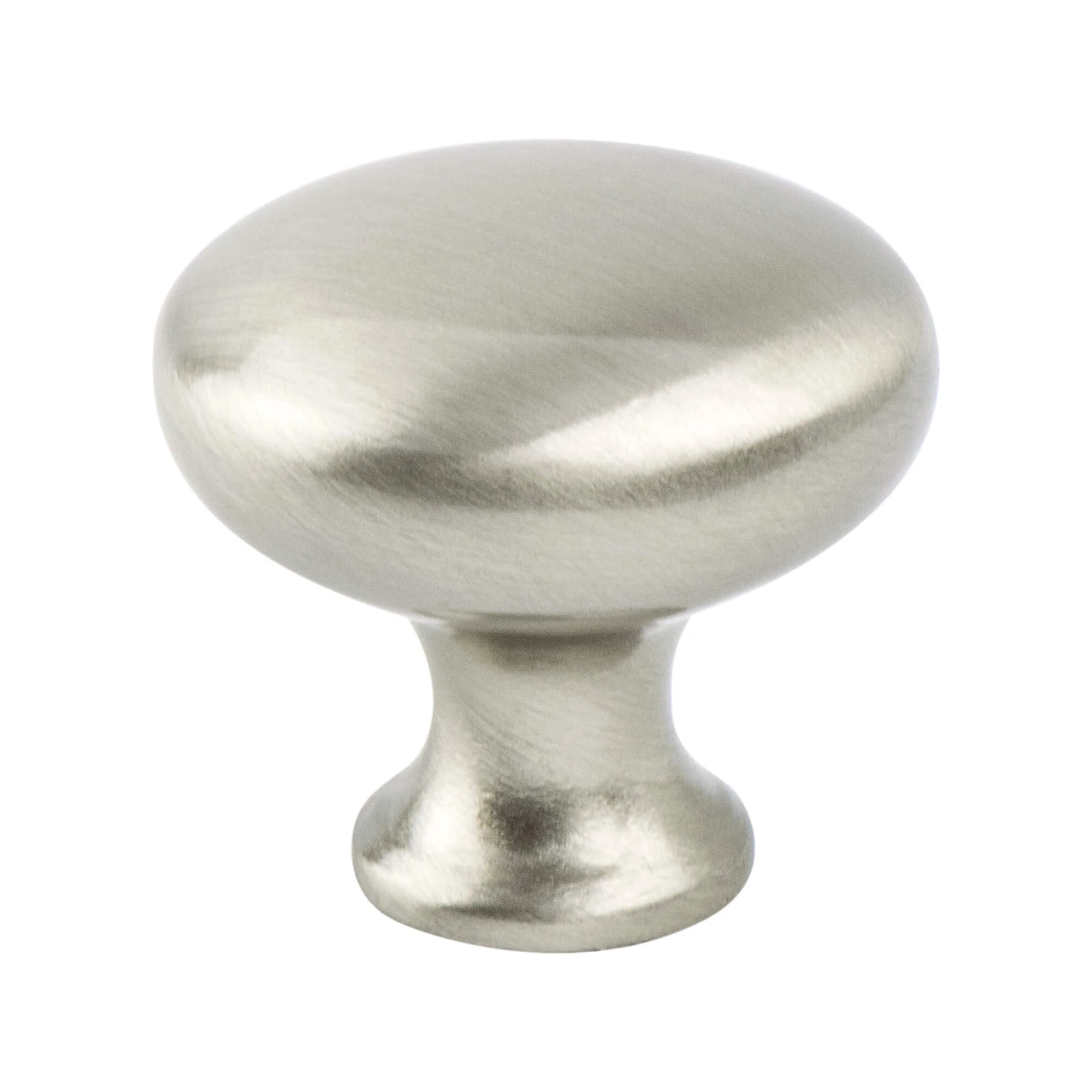 Traditional Advantage One Brushed Nickel Rimmed Knob 1756-1BPN-P