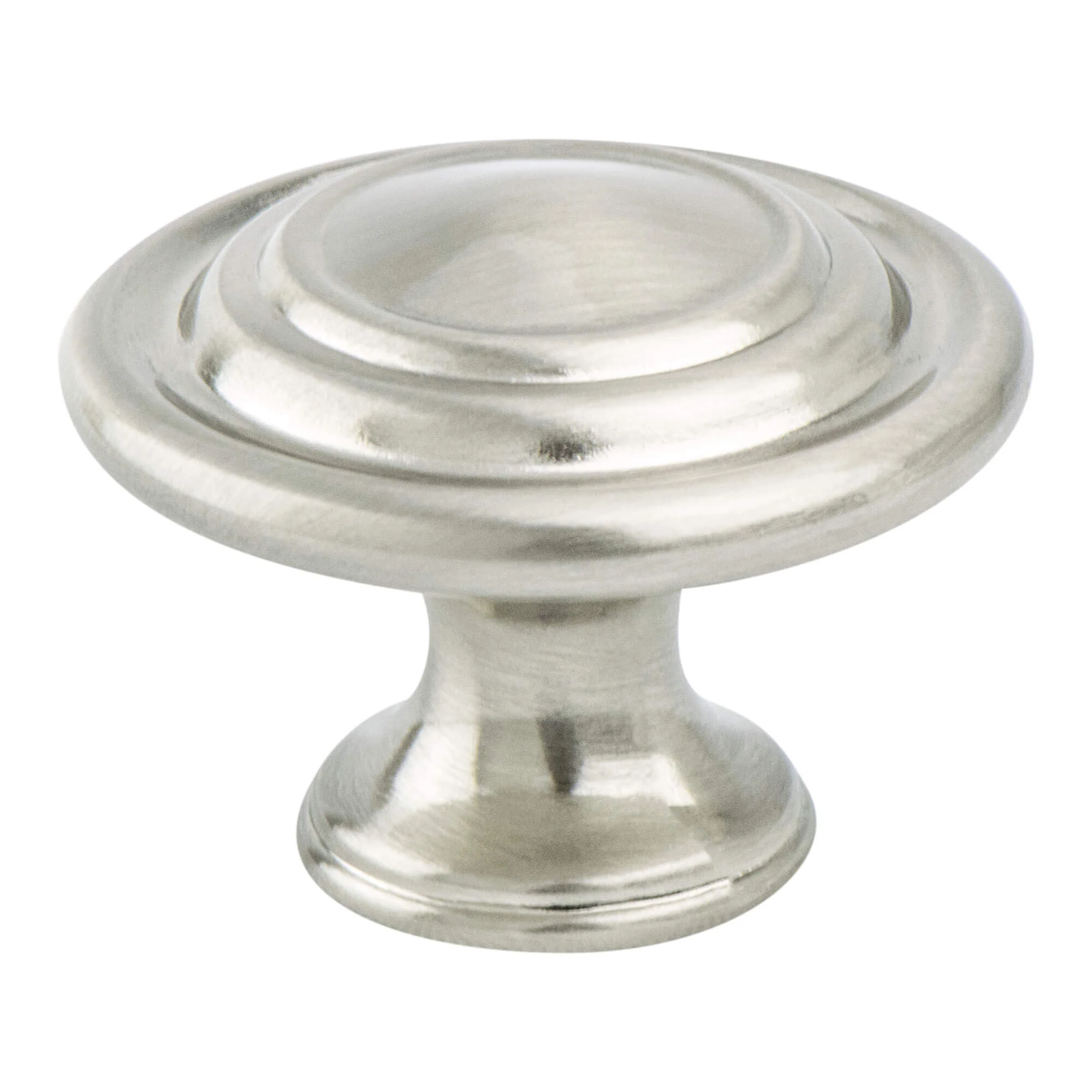 Traditional Advantage One Brushed Nickel Round Knob 0913-1BPN-P