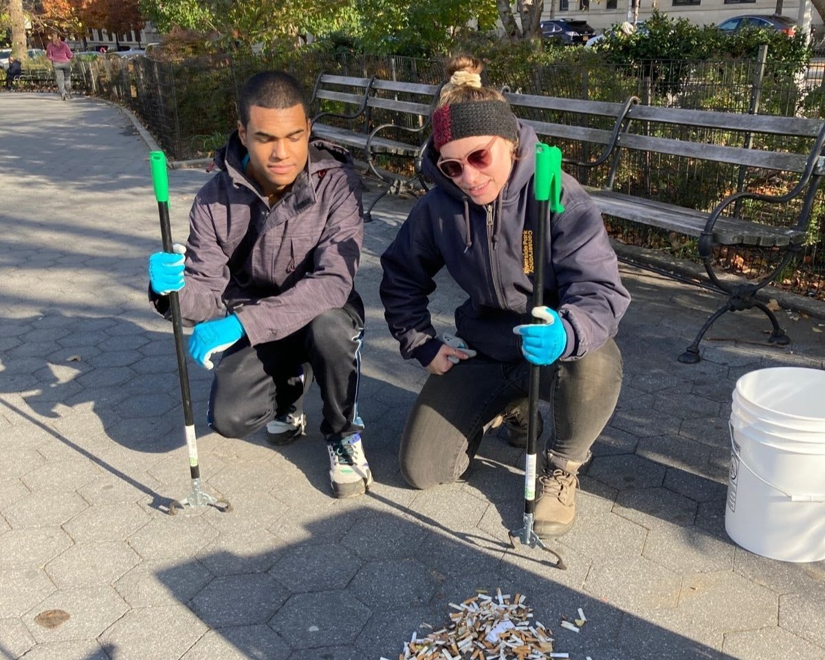   On 135th Street with Riverside Park Conservancy Collectors  