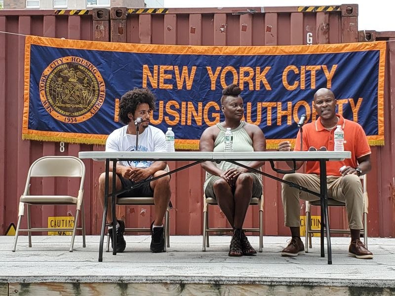   Founders of Inner City Green Team and Compost Power lead the discussion on Local Leadership: Residential Recycling and Sustainability Initiatives at NYCHA  