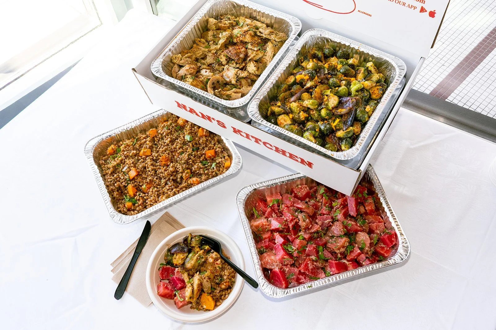 Healthy Catering Spread by Nan's Kitchen