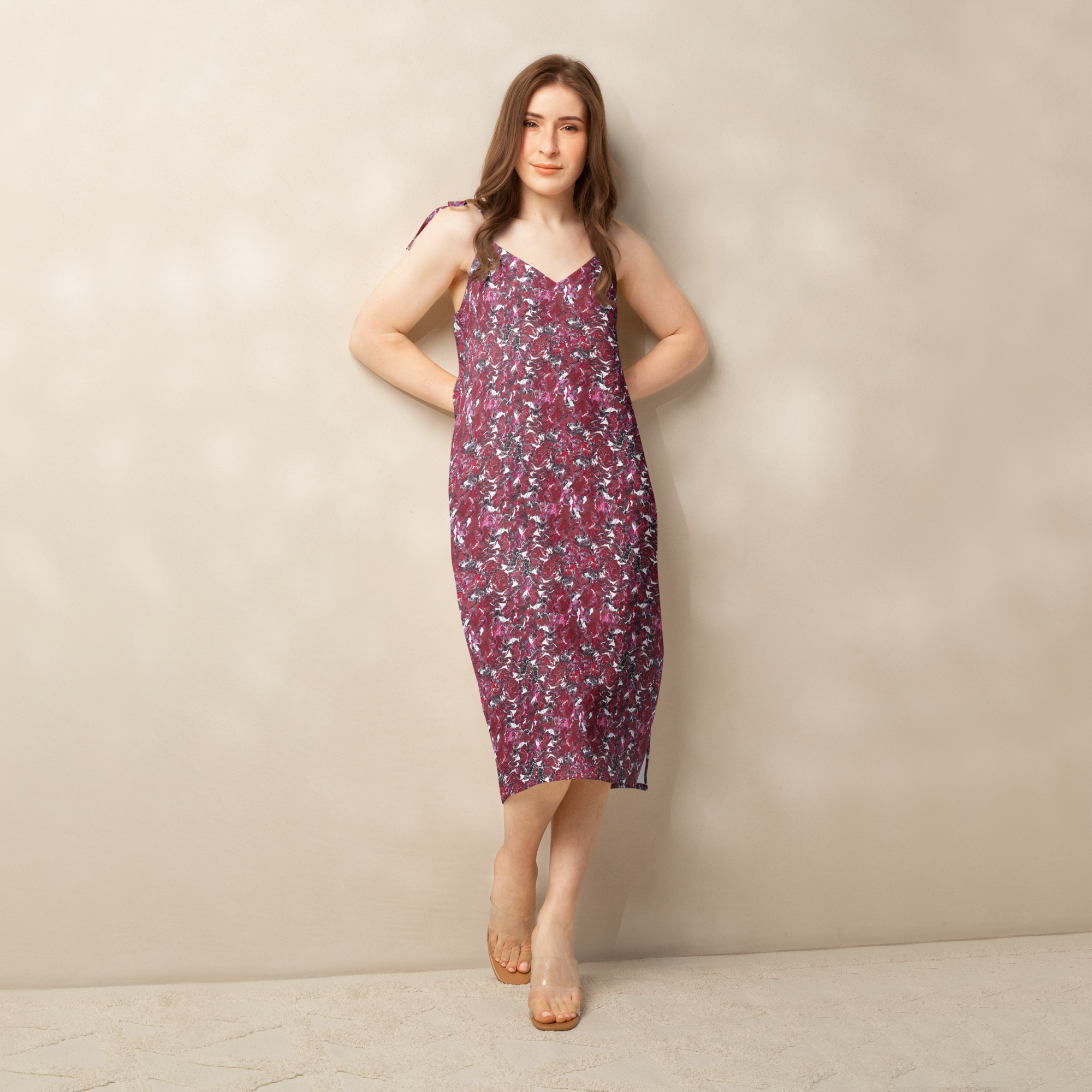 Life In Vivid Colour Midi Slip Dress