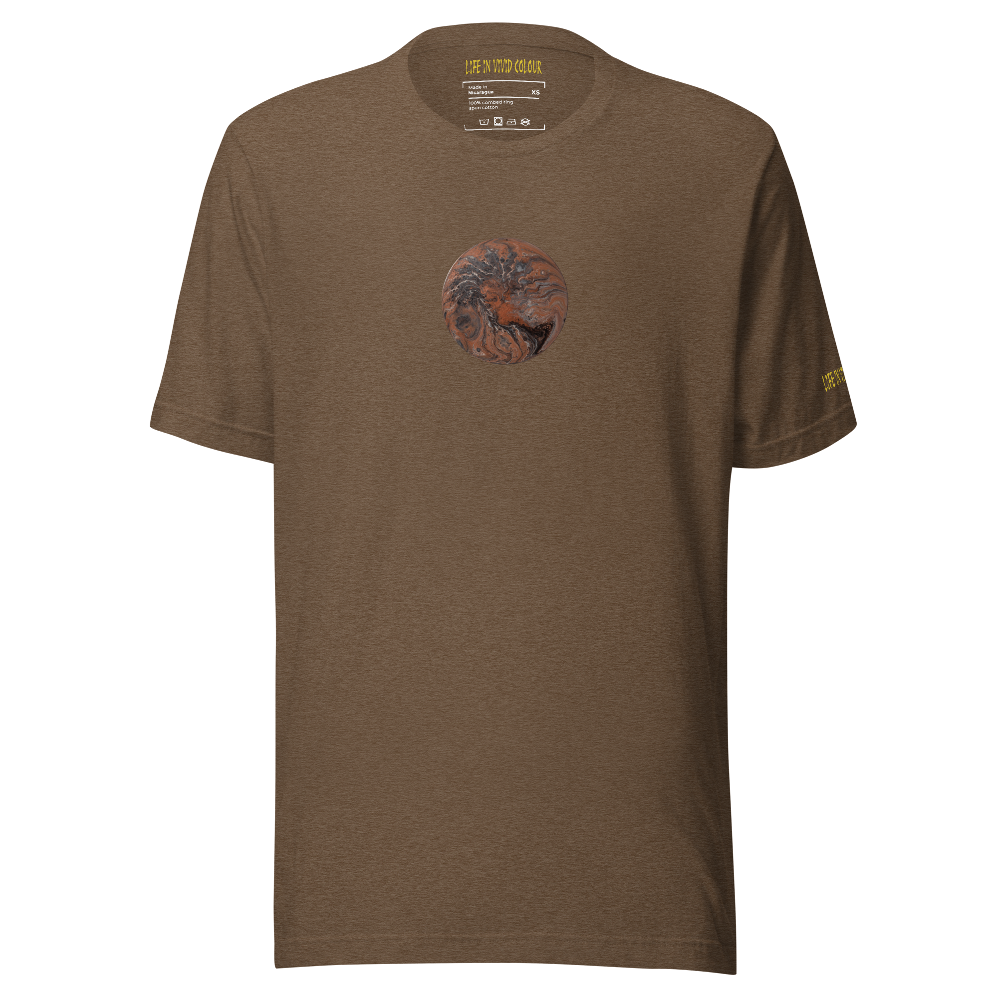 Life In Vivid Colour Vinyl Record Art T-Shirt - Unisex Fit
