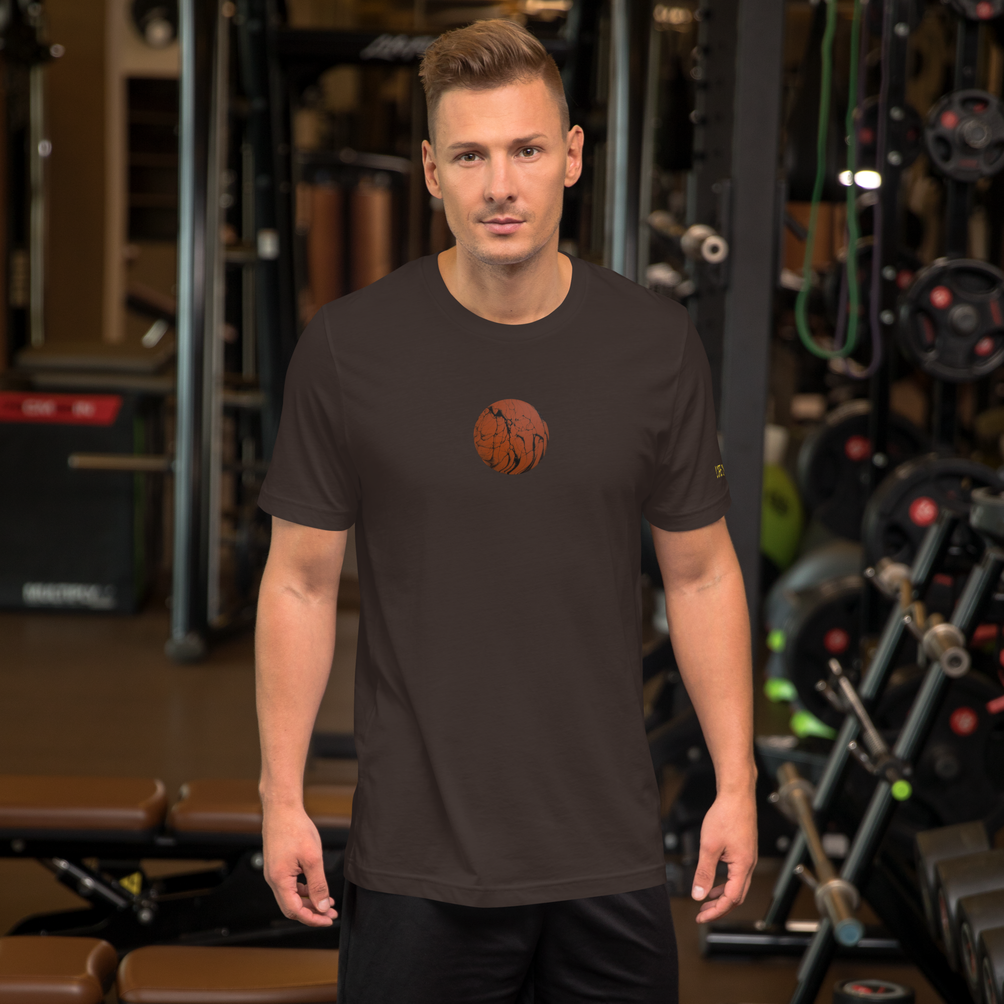 unisex-staple-t-shirt-brown-front-6a700ed18b73a.png