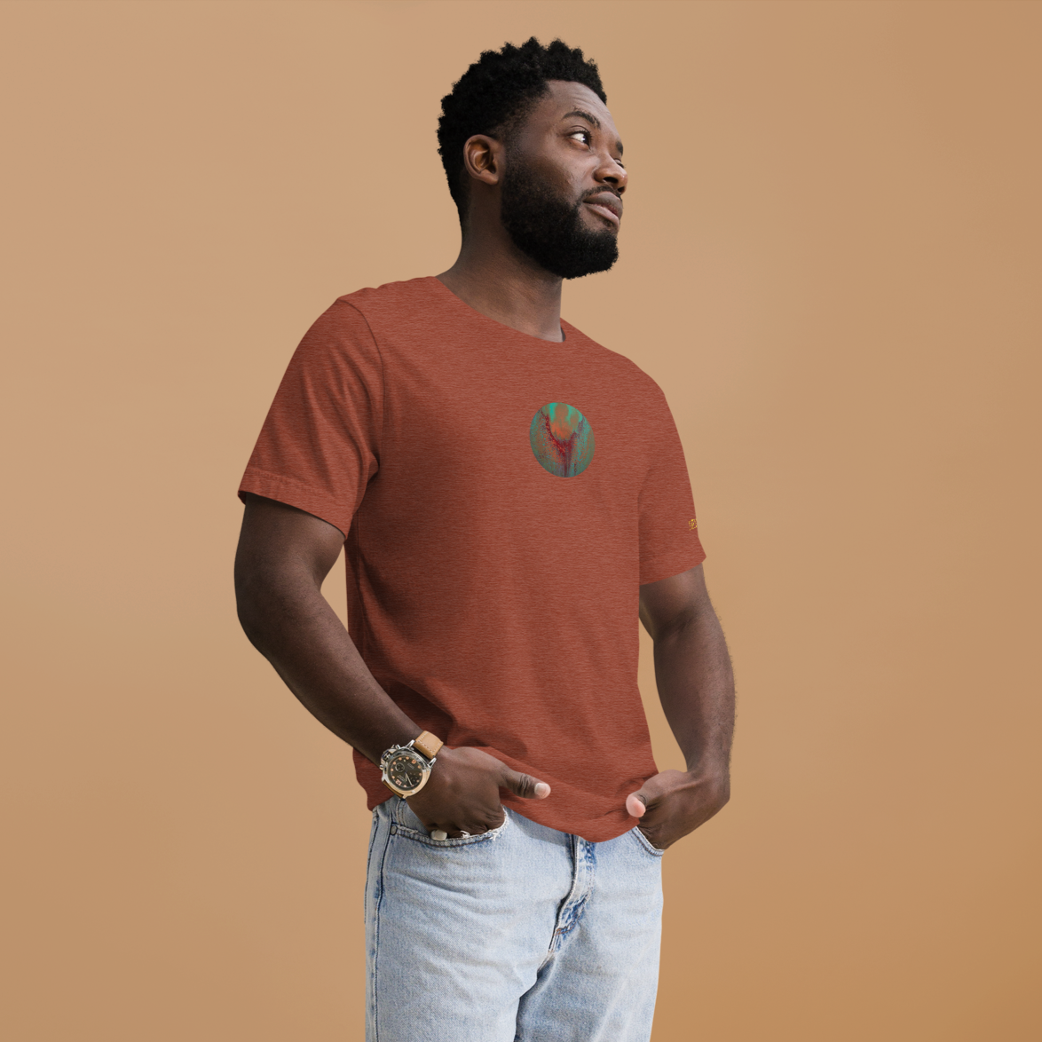 Life In Vivid Colour Vinyl Record Art T-Shirt - Unisex Fit