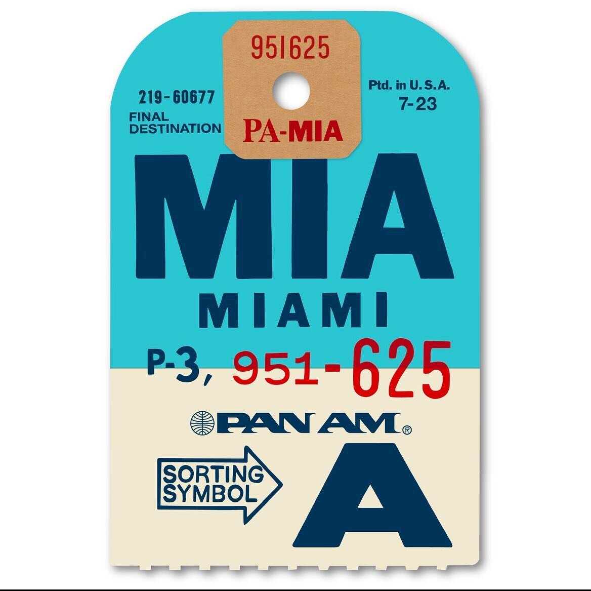 Miami Pan Am landing at &ldquo; Spectrum&rdquo; I will be showing this limited edition luggage tag @ella_freire in our group show @jmgallerylondon Portobello Road, in just over a week on the 7- 19 September.

I am exhibiting with the wonderful @lovej