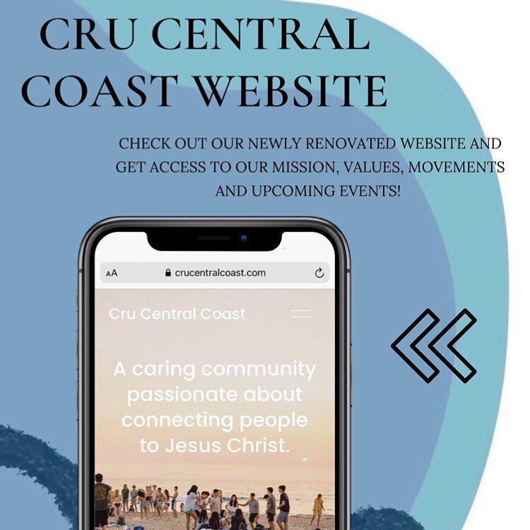 If you haven&rsquo;t had a chance, go check out our Cru Central Coast website!! See what we&rsquo;re all about, who is apart of our team &amp; how you can get more involved!! 

#crucentralcoast #crucalpolyslo #crucp