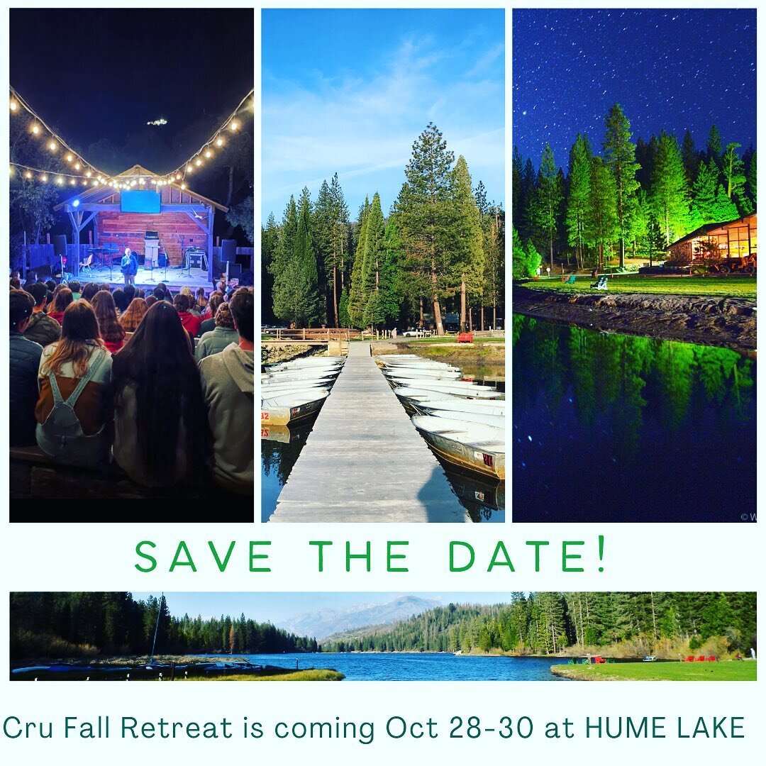 We are so stoked to announce that this year&rsquo;s Fall Retreat will be at Hume Lake on October 28-30!! Make sure you put this one in your calendar - more details and sign ups will come soon!
