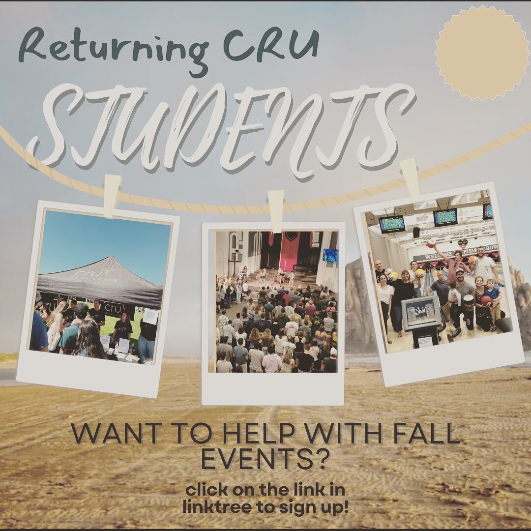 Have some time to serve your fellow students this fall? Sign up via the link in our bio to help out!