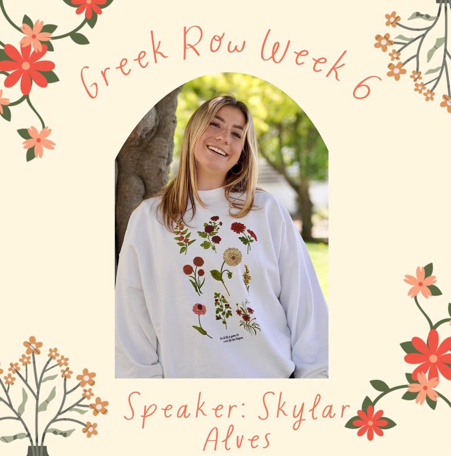 We hope to see ALL of your faces- old &amp; new- tonight, 8 pm, at Active Church! Skylar Alves, first year AXO member, will be sharing a beautiful message that you won&rsquo;t want to miss! We&rsquo;re super excited to hang out and connect tonight, D