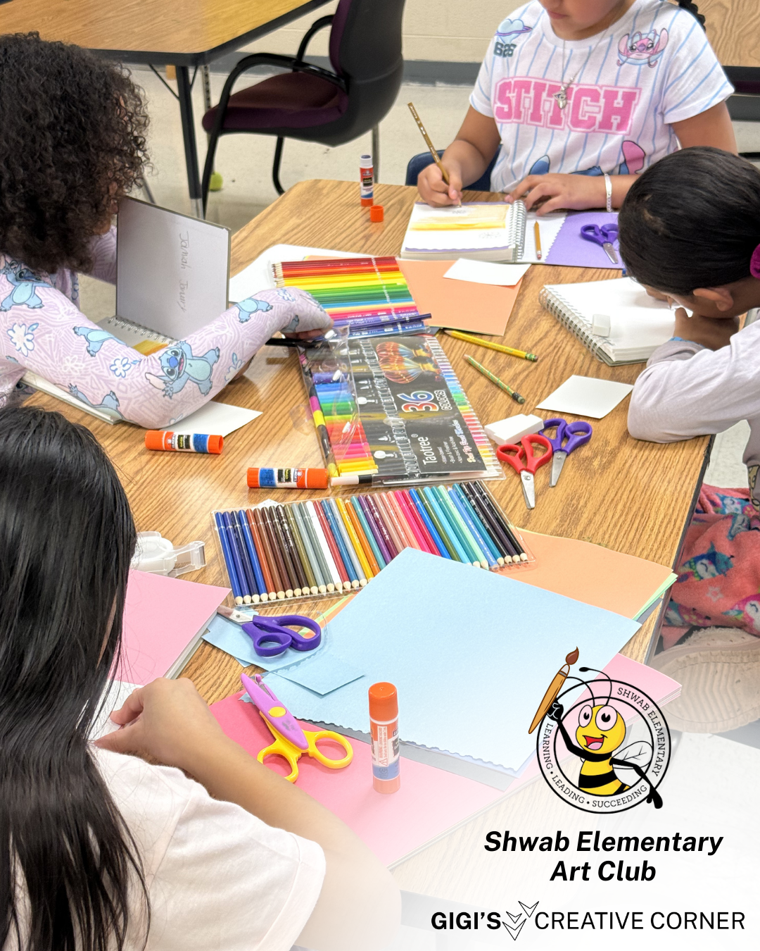 Daybreak Arts introduces Shwab Art Club—a Gigi’s Creative Corner program