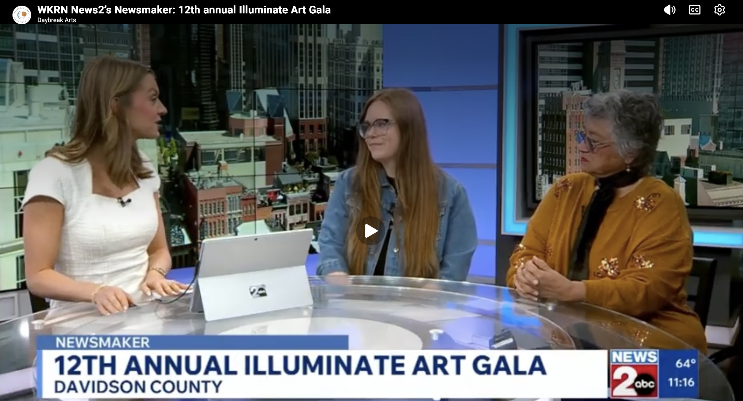 IN THE NEWS: WKRN News2 Newsmaker—12th annual Illuminate Art Gala
