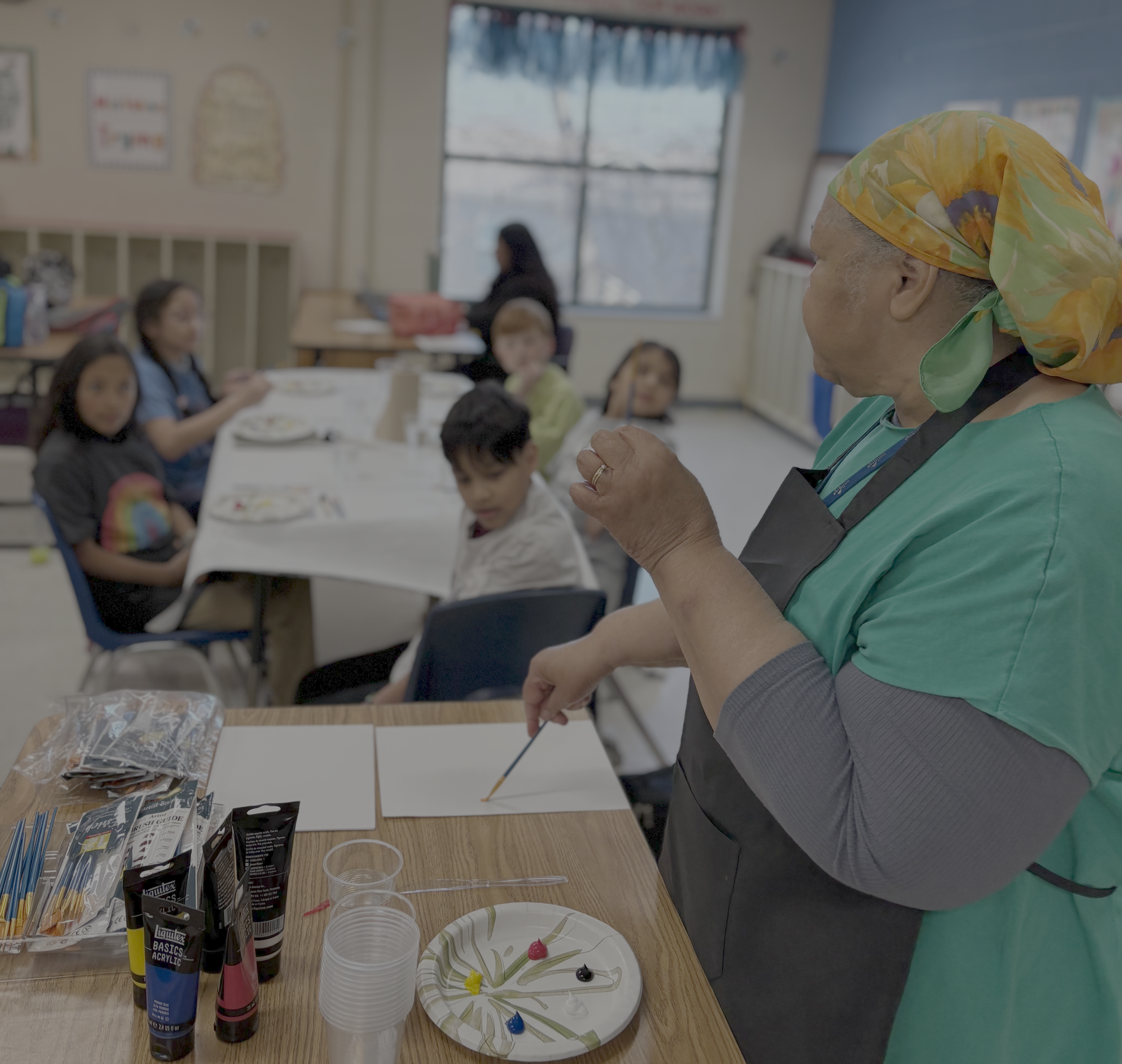 Acrylic Painting at Shwab Art Club