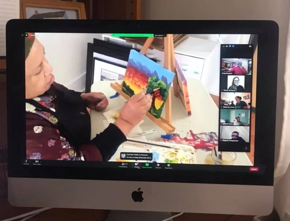 A.M. Hassan Leads a Virtual Painting Workshop for over 200 Dell Employees