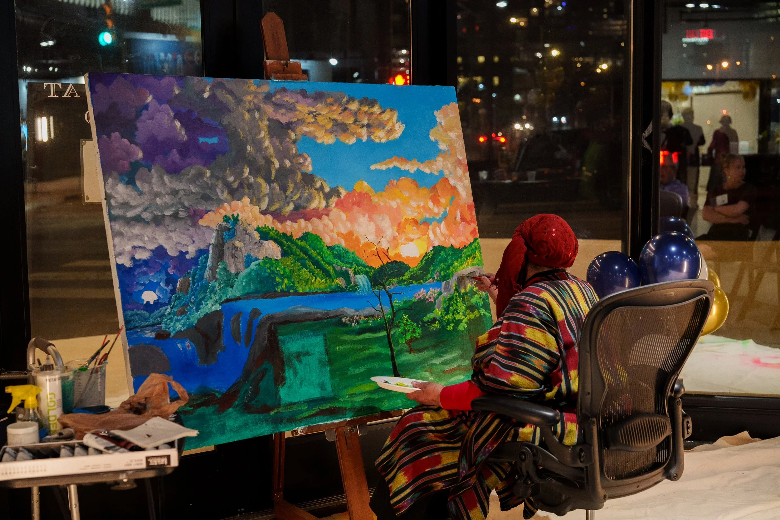 AM Hassan Live Paints at 2025 Illuminate Art Gala