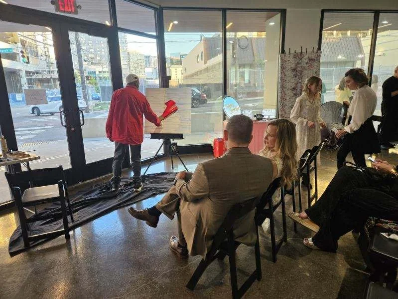 Edwin Lockridge Live Paints at 2024 Illuminate Art Gala