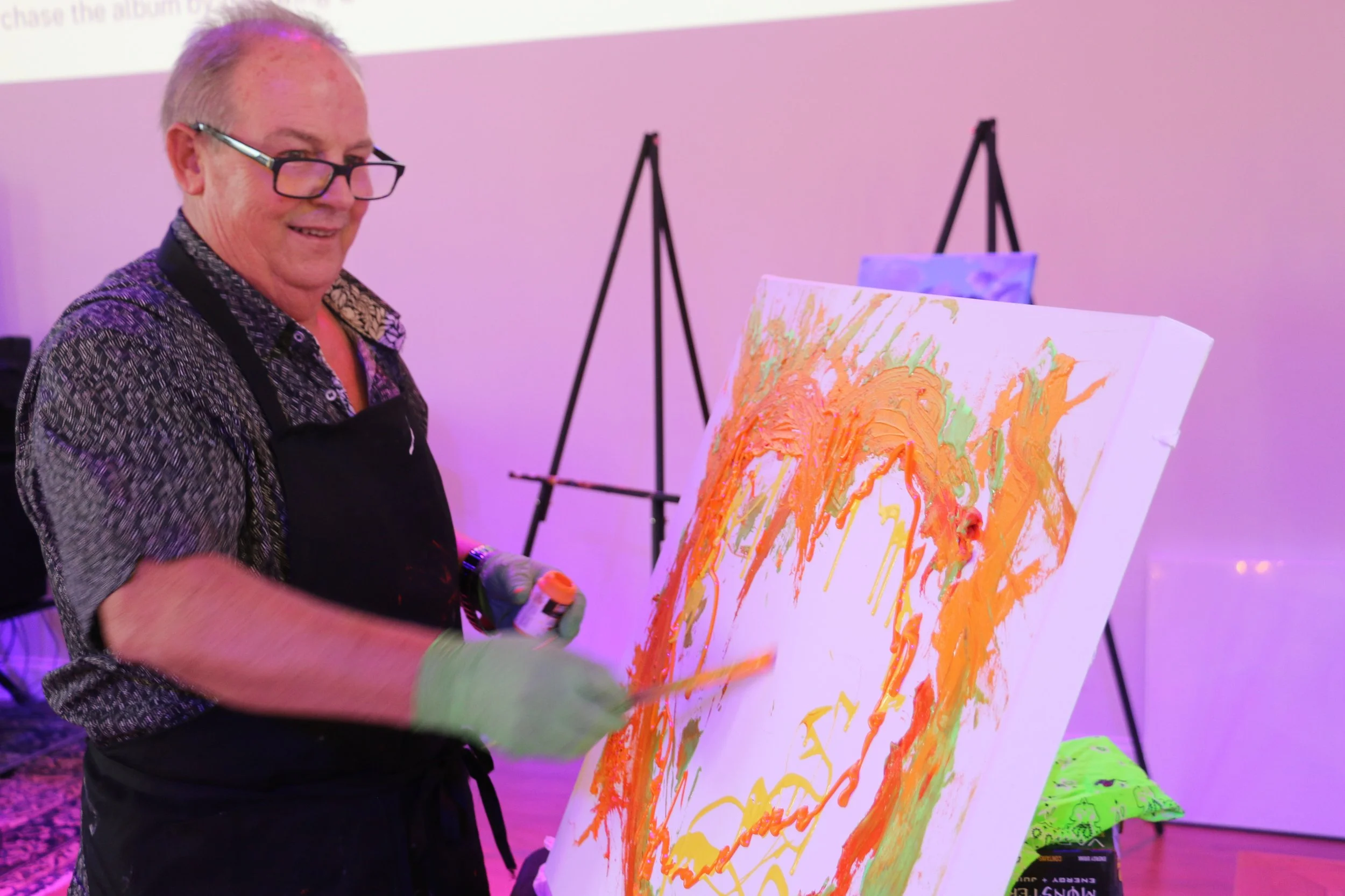 Sam, Kateri, and AM Hassan Live Paint at 2023 Illuminate Art Gala