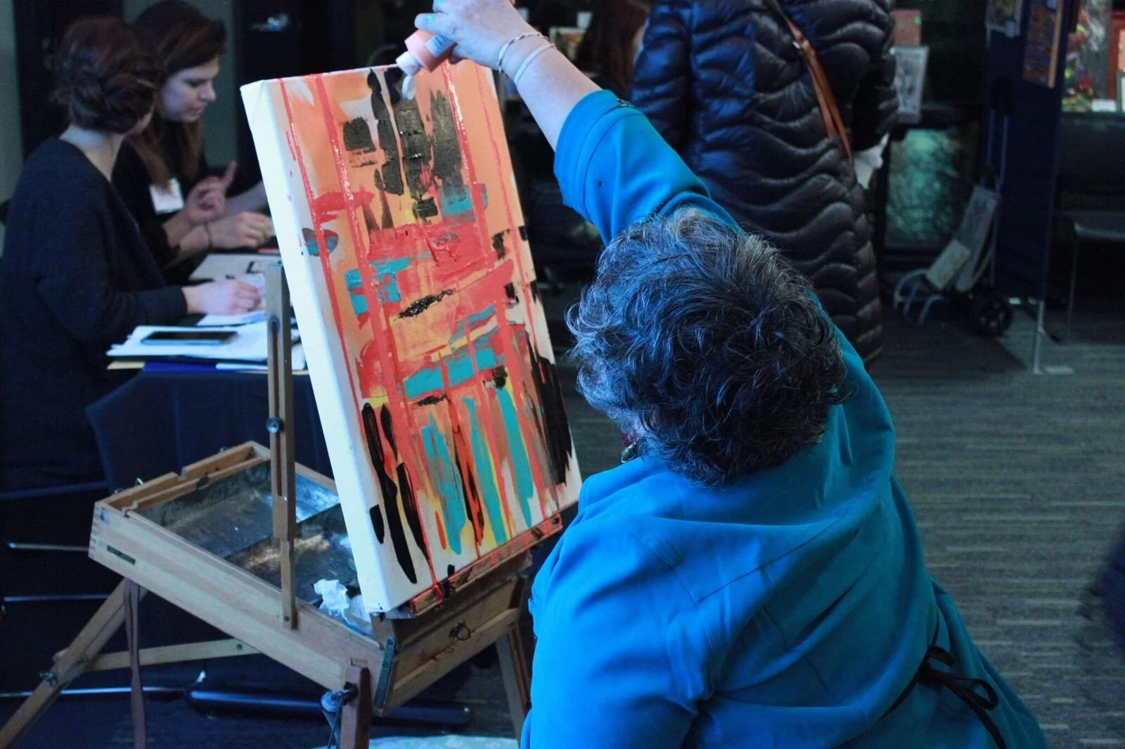 Kateri and AM Hassan Live Paint at 2017 Gala