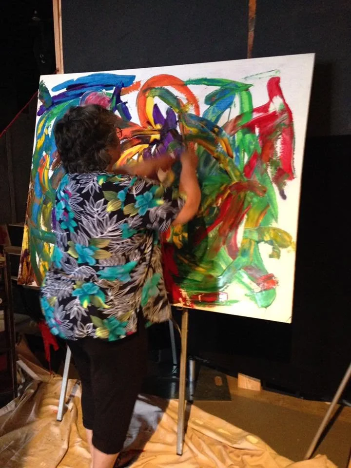 Kateri Live Paints for West End United Methodists Church’s Pilgrimage Journey 2016