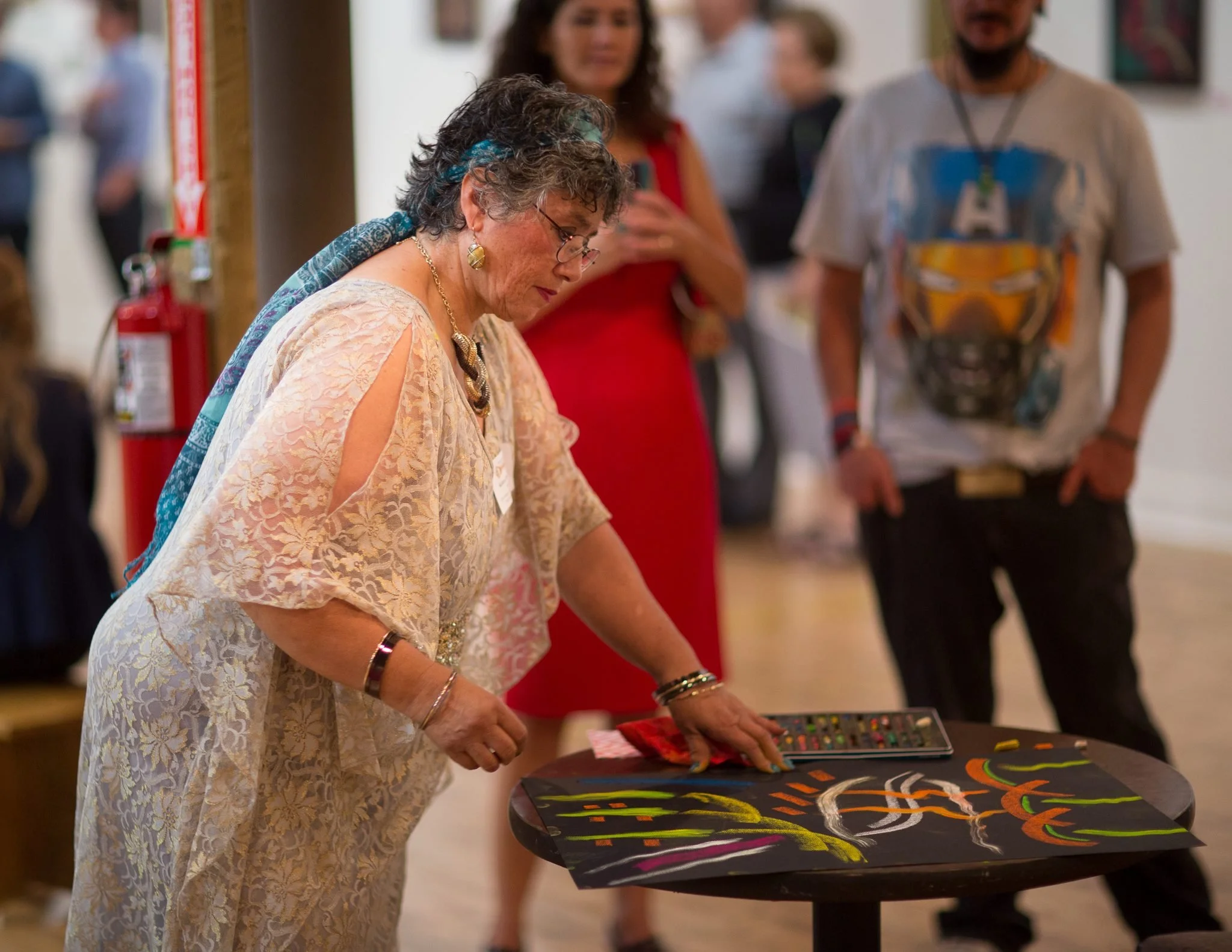 Kateri Live Paints at 2014 Gala