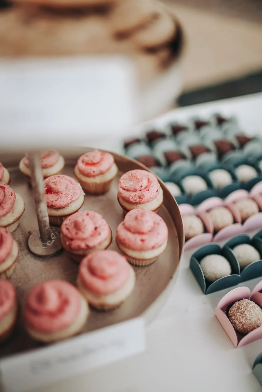 Strawberry Mini Cupcakes